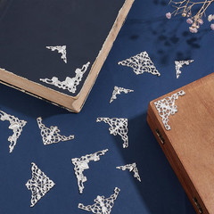100Pcs Tibetan Silver Metal Book Corners for Jewelry Making and Embellishments