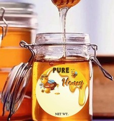 1.5 Inch Bee Thank You Stickers 500 Pcs Honey Jar Labels Self Adhesive