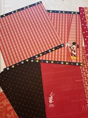 Disney Minnie and Mickey Mouse Scrapbook papers, Stickers, and kits