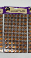 Halloween Scrapbooking Pumpkin Adhesive Diamond Wrap 4 pc 6×10″ Crafters Square