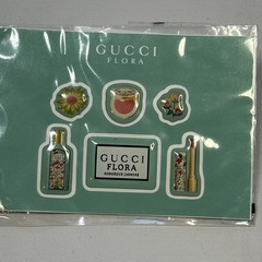 New Gucci Flora Stickers 4-Pack Limited Edition Flowers Bottle