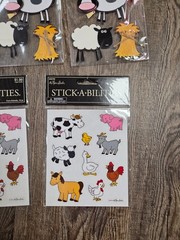Stickers Scrapbook Crafting Lot Paper STudio Farming Farm Animals Lot Set NEW