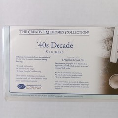 Creative Memories ’40s/’50s/’60s/’70s Decade Sticker Sets- 6 Sheets Each