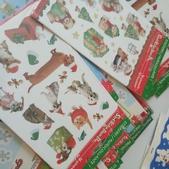 52 Packs Vintage stickety-doo-da stickers Christmas Collection Bundle
