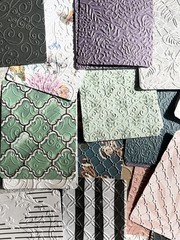 50 Pc Textured Junk Journal Ephemera, Scrapbook Paper, Mixed Media Collage Kit