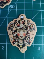 3 Retro Sailor Tattoo 2″ Stickers Navigation Ship Women Anchor Motorcycle Biker