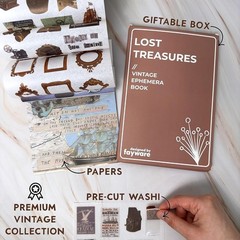 Vintage Washi Stickers & Ephemera: 411 Stickers and 20 Papers for Scrapbooking