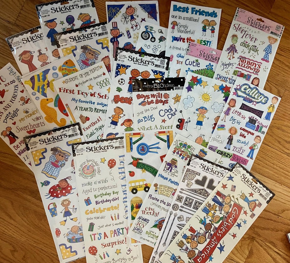 Vintage 12×5″ Me & My Big Ideas MAMBI Stickers YOU CHOOSE! Ships Free!