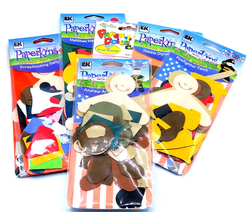 Paperkins Paper Dolls Lot EK Success Scrapbook Glue Book Journal Supply