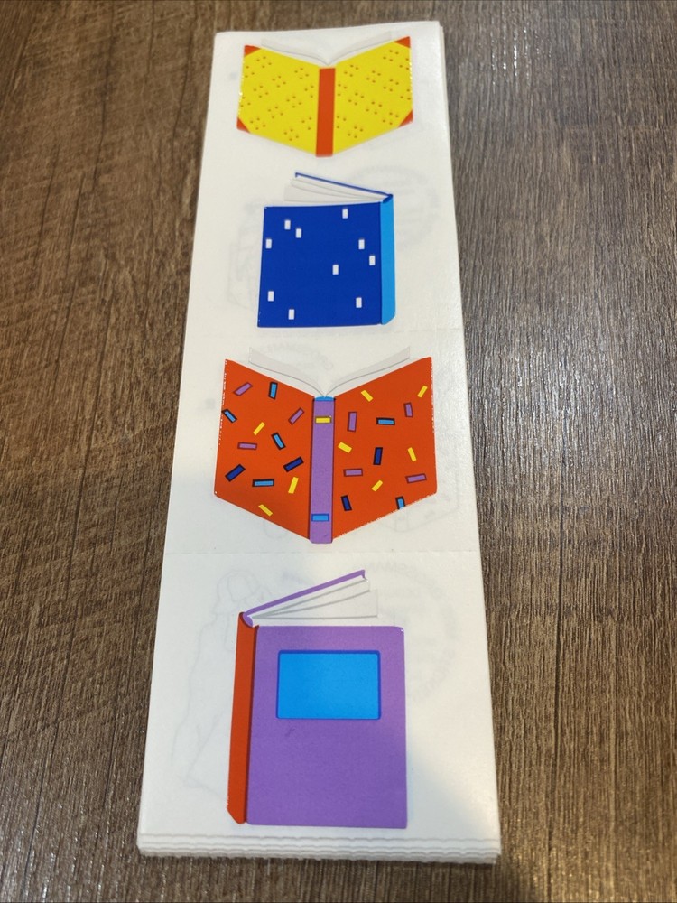 Mrs. Grossman’s Stickers 1 Strip Books Primary Colors 1989 Retired