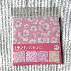 Japanese Sakura Sticker & Origami Paper Set Made in Japan Kawaii Craft