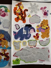 Vintage Winnie The Pooh Sticker Lot Sandylion Disney Tigger Eeyore Piglet 90s
