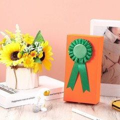 12 PCS Green Blank Award Ribbon Prize 1st Place Rosette Medal Recognition