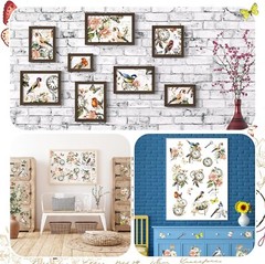Vintage Botanical Rub on Transfer Stickers for Home Decor – Set of 12 Sheets