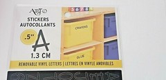 Momenta Art-C 1/2″ REMOVABLE VINYL LETTERS – BLACK – 181 pcs