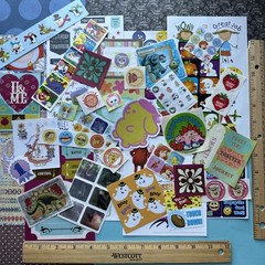 Vintage 80s 90s Y2K Sticker Partials & Singles Various Brands Years Sanrio Lot