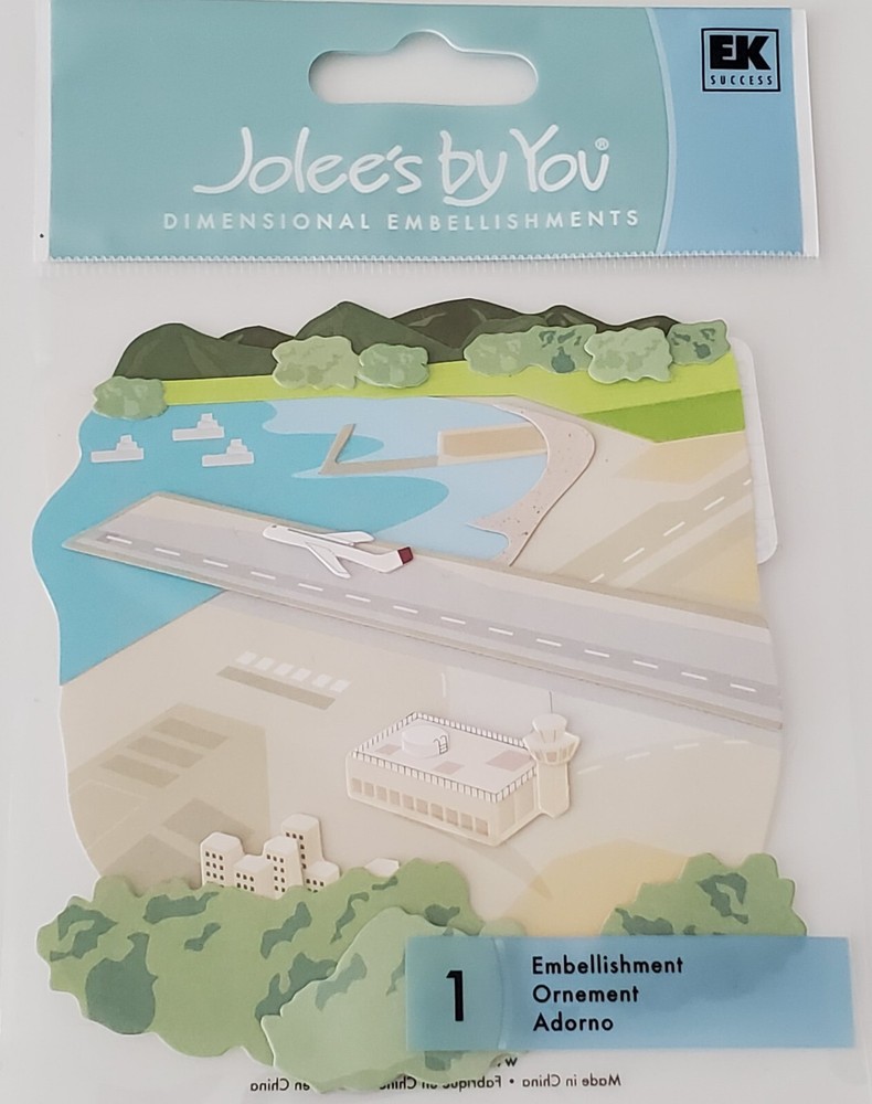 NEW Jolee’s By You – AIRPORT Dimensional Embellishment, 1 Piece