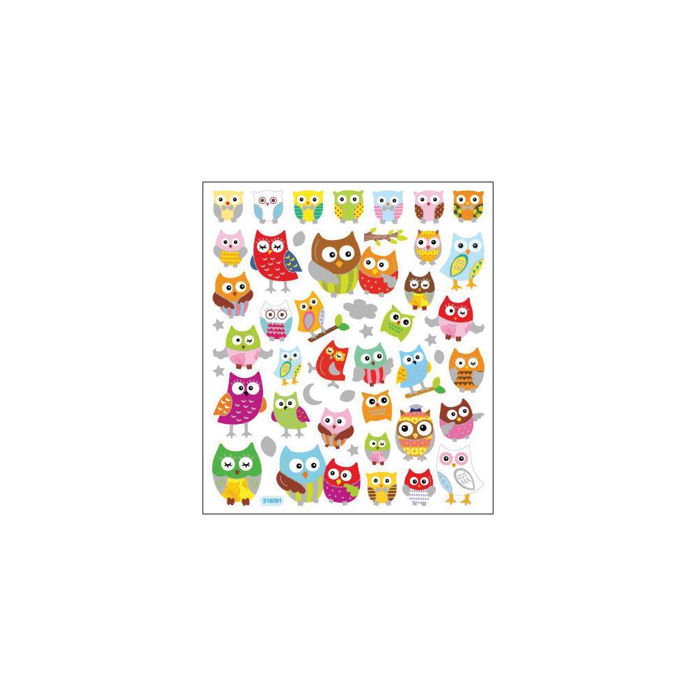 Scrapbooking Crafts Stickers Sticker King Wide Eyed Owls Different Sizes Colors