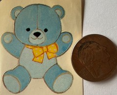 TEDDYBEAR Stickers(3pc)Stuffed Animal•Toys•Children•Bows •Kids•Card Making•
