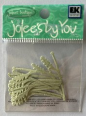 LIGHT GREEN DAISY STEM Die-cut Embellishment(15pc)Jolee’s •Flowers•Garden•Leaf