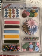 Scrapbooking Craft Lot Of Embellishments NEW Stickers, Brads, Misc Mixed Lot