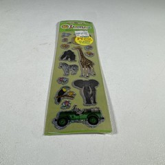 Vtg NOS Sandylion Prismatic Stickers Safari 1 Sheet New Sealed