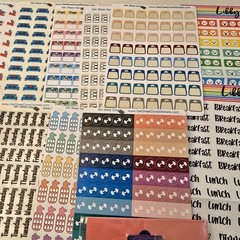 Bullet Journaling Stickers Notes Planner Lot 18 Sheets