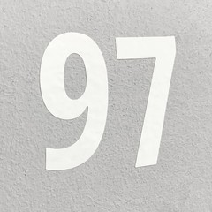 600 White Waterproof Vinyl Number Stickers 1 Inch for Indoor Outdoor Use