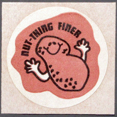 Vintage TREND Scratch and Sniff MATTE Sticker 1979 PEANUT (brown wax paper)
