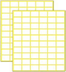 900 Pack White Price Labels 0.75 x 0.5 Inch Self Adhesive Sticker Tags Matte