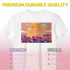 HTVRONT Printable Heat Transfer Vinyl – 20 Pack Heat Transfer Paper for T Shi…