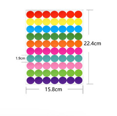 Colorful Round Dot Stickers Polka Circle Labels Crafts Office Classroom DIY