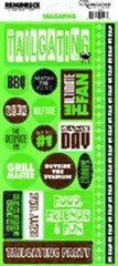6 SHEETS! Tailgating Phrases Stickers by Reminisce