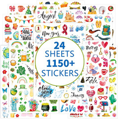 Planner Stickers 1150+ New Monthly Daily Planners Vintage Holiday Seasonal