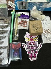 Crafting Supplies Lot Mixed Media Art Collage Calligraphy Kit Paper Accent Bird