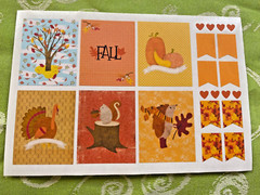 Scrapbooking Embellishment Erin Condren Planner Autumn Fall Harvest Stickers