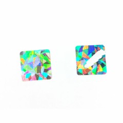 1000pcs HOLOGRAM Scratch off SQUARE stickers label games favor promotional 20mm