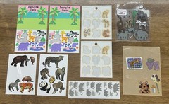 🐯 Huge Lot Of Zoo Safari Desert Animals Stickers Vintage Scrapbook Crafts Gifts