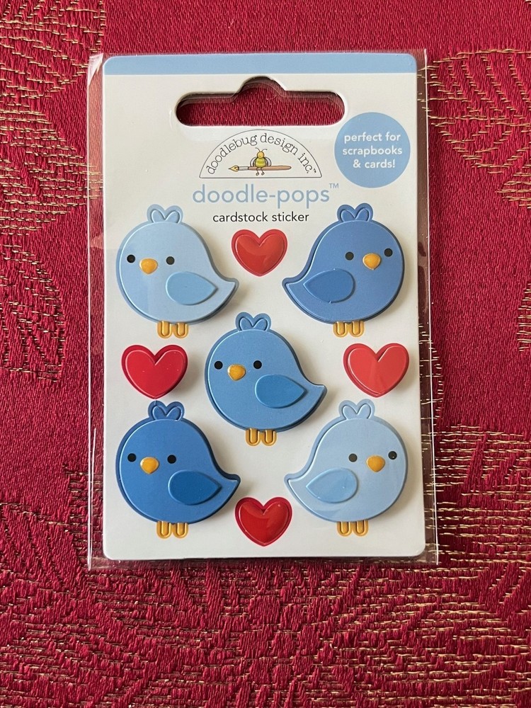 YOU CHOOSE – BIRDS & CHICKS DOODLEBUG Doodle-Pops 3D Sticker FREE SHIPPING