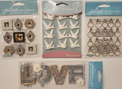 Lot Of 10 JOLEE’S BOUTIQUE K&Co Dimensional Scrapbooking Stickers WEDDING