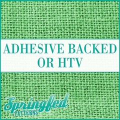 GREEN BURLAP Pattern Adhesive Vinyl or HTV Heat Transfer Vinyl Jute Cloth Look