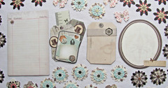 Handmade Flowers Embellishments Paper Pieces 60 Scrapbooking Junk Journals Cards