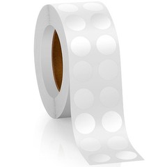 3000 Pcs Clear Circle Stickers 0.5 Inch Clear Round Adhesive