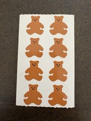 Vintage Mrs. Grossman’s Classic Bear Sticker lot 6 sheets