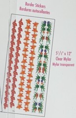 Sandylion Disney Princess Clear Mylar Borders 12” Star Fish Scrapbook Stickers