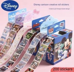 Disney 2 Pack Kids Stickers Mickey And Minnie, 200 Pcs 1-1/2 Inch Self Adhesive