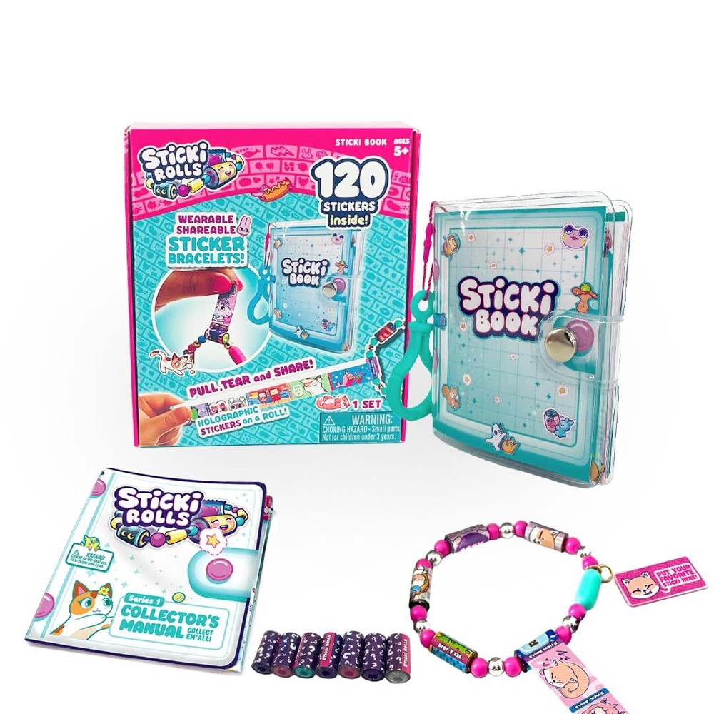 STICKI Rolls Sticki Book – Wearable & Shareable Sticker Bracelet + Collection…