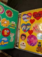 Vintage 1980s Sticker Book Album Lisa Frank Gremlins Strawberry Shortcake Etc