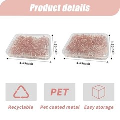 80 Pcs Rose Gold Cat Creative Metal Paper Clips – Fun Office Rose Gold Catg