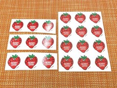 VINTAGE TREND SCRATCH SNIFF BERRY GOOD STRONG STRAWBERRY SCENT STRIP OF 3